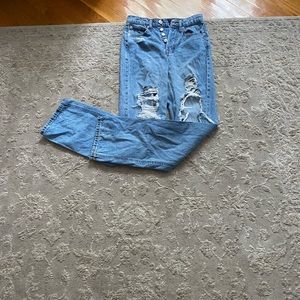 baggy ripped 90s jeans